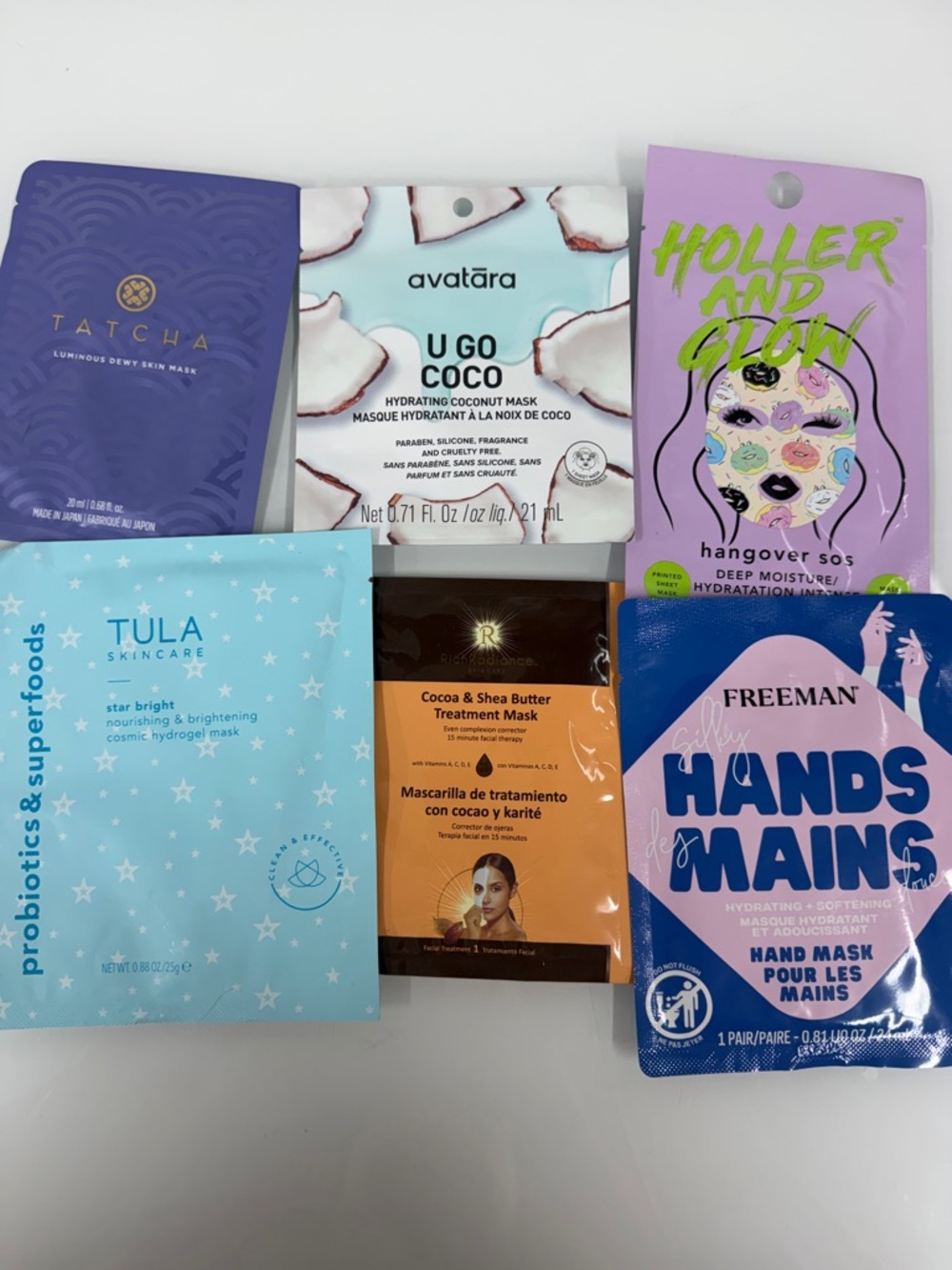 Tatcha Luminous Dewy Skin Mask 6 skincare masks Tula avatara freeman